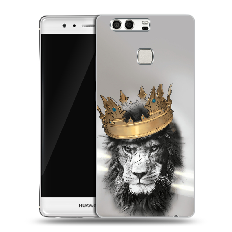 Силиконовый чехол на Huawei P9 с принтом Лев с короной Силиконовый чехол на Huawei P9 с принтом Лев с короной