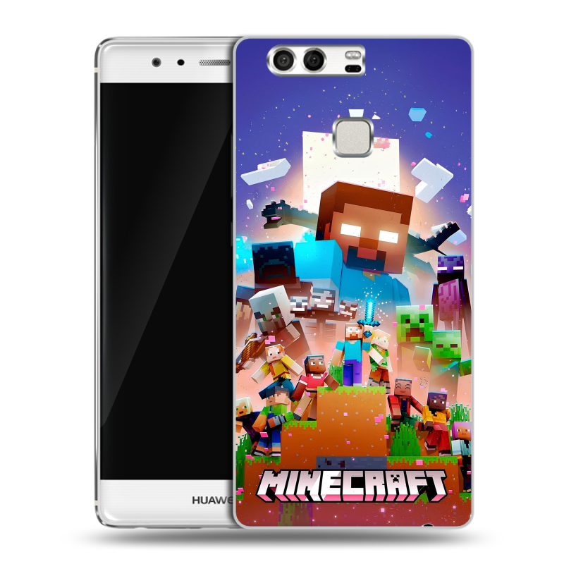 Силиконовый чехол на Huawei P9 с принтом Майнкрафт Minecraft Силиконовый чехол на Huawei P9 с принтом Майнкрафт Minecraft
