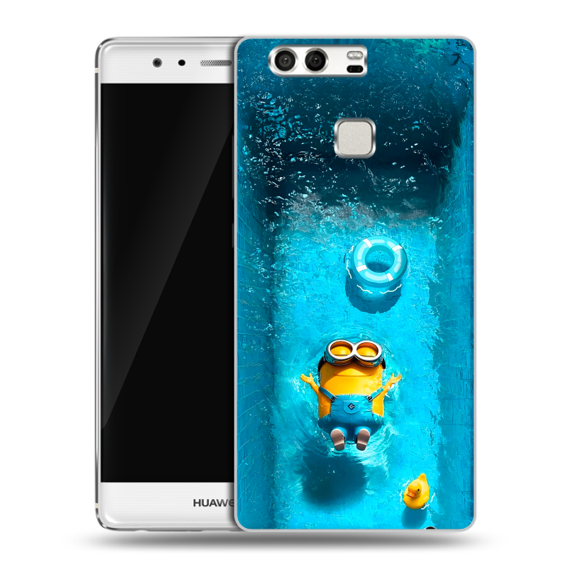 Силиконовый чехол на Huawei P9 с принтом Миньоны Силиконовый чехол на Huawei P9 с принтом Миньоны