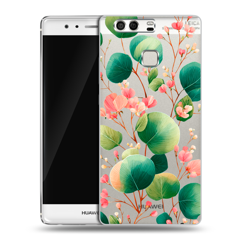 Силиконовый чехол на Huawei P9 с принтом женский Силиконовый чехол на Huawei P9 с принтом женский