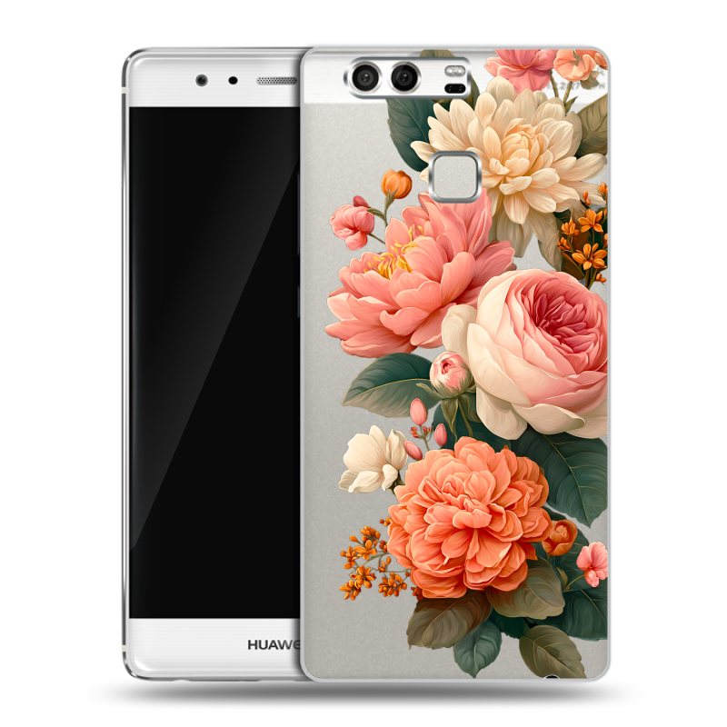 Силиконовый чехол на Huawei P9 с принтом цветы Силиконовый чехол на Huawei P9 с принтом цветы