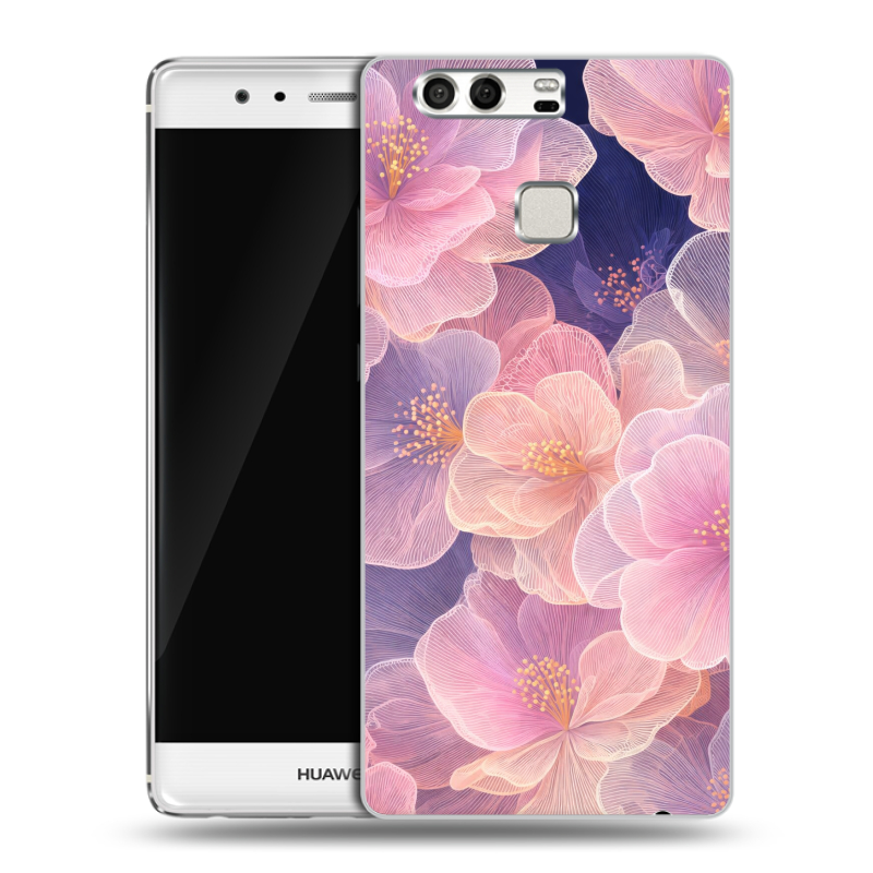 Силиконовый чехол на Huawei P9 с принтом женский Силиконовый чехол на Huawei P9 с принтом женский