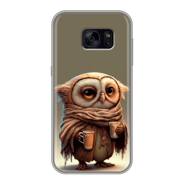 Силиконовый чехол на Samsung Galaxy S7 Edge с принтом Сова
