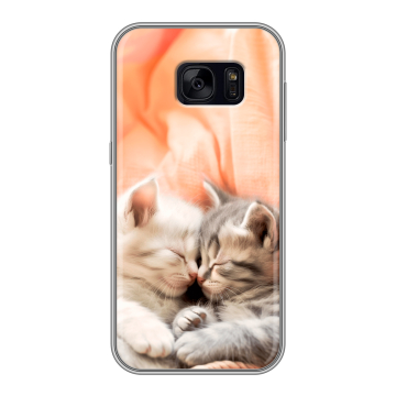 Силиконовый чехол на Samsung Galaxy S7 Edge с принтом Котята Силиконовый чехол на Samsung Galaxy S7 Edge с принтом Котята
