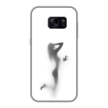 Силиконовый чехол на Samsung Galaxy S7 Edge с принтом Силуэт
