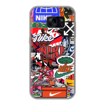 Силиконовый чехол на Samsung Galaxy S7 Edge с принтом Найк Nike яркий Силиконовый чехол на Samsung Galaxy S7 Edge с принтом Найк Nike яркий