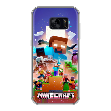 Силиконовый чехол на Samsung Galaxy S7 Edge с принтом Майнкрафт Minecraft Силиконовый чехол на Samsung Galaxy S7 Edge с принтом Майнкрафт Minecraft