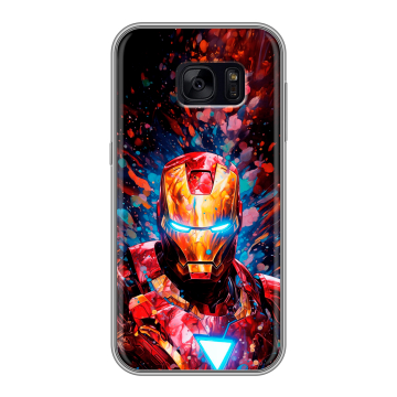 Силиконовый чехол на Samsung Galaxy S7 Edge с принтом Железный человек Ironman Силиконовый чехол на Samsung Galaxy S7 Edge с принтом Железный человек Ironman