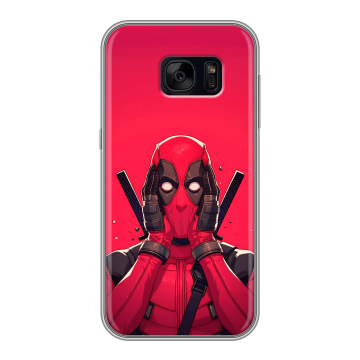 Силиконовый чехол на Samsung Galaxy S7 Edge с принтом Дедпул Deadpool Силиконовый чехол на Samsung Galaxy S7 Edge с принтом Дедпул Deadpool