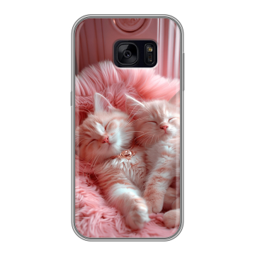 Силиконовый чехол на Samsung Galaxy S7 Edge с принтом котята котики Силиконовый чехол на Samsung Galaxy S7 Edge с принтом котята котики