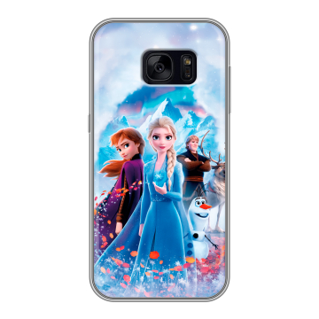 Силиконовый чехол на Samsung Galaxy S7 Edge с принтом Холодное сердце Frozen Силиконовый чехол на Samsung Galaxy S7 Edge с принтом Холодное сердце Frozen