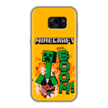 Силиконовый чехол на Samsung Galaxy S7 Edge с принтом Майнкрафт Minecraft Силиконовый чехол на Samsung Galaxy S7 Edge с принтом Майнкрафт Minecraft