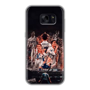 Силиконовый чехол на Samsung Galaxy S7 Edge с принтом Реал Роналдо Real Ronaldo