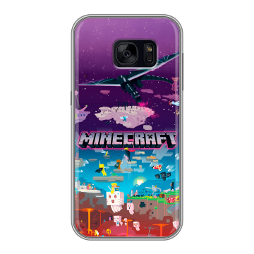 Силиконовый чехол на Samsung Galaxy S7 Edge с принтом Майнкрафт Minecraft Силиконовый чехол на Samsung Galaxy S7 Edge с принтом Майнкрафт Minecraft