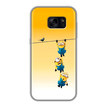 Силиконовый чехол на Samsung Galaxy S7 Edge с принтом Миньоны Силиконовый чехол на Samsung Galaxy S7 Edge с принтом Миньоны