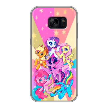 Силиконовый чехол на Samsung Galaxy S7 Edge с принтом My little pony Дружба чудо Силиконовый чехол на Samsung Galaxy S7 Edge с принтом My little pony Дружба чудо