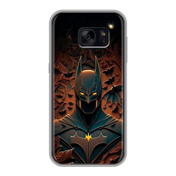 Силиконовый чехол на Samsung Galaxy S7 Edge с принтом Batman Бэтмен Силиконовый чехол на Samsung Galaxy S7 Edge с принтом Batman Бэтмен