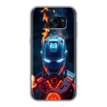 Силиконовый чехол на Samsung Galaxy S7 Edge с принтом IronMan Железный человек Силиконовый чехол на Samsung Galaxy S7 Edge с принтом IronMan Железный человек