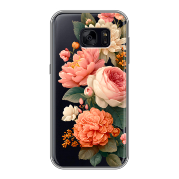 Силиконовый чехол на Samsung Galaxy S7 Edge с принтом цветы Силиконовый чехол на Samsung Galaxy S7 Edge с принтом цветы