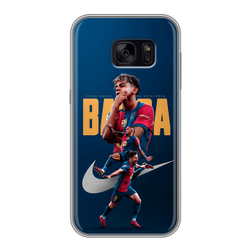 Силиконовый чехол на Samsung Galaxy S7 Edge с принтом Барселона Barca Yamal Силиконовый чехол на Samsung Galaxy S7 Edge с принтом Барселона Barca Yamal