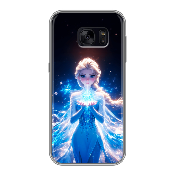 Силиконовый чехол на Samsung Galaxy S7 Edge с принтом Холодное сердце Frozen Силиконовый чехол на Samsung Galaxy S7 Edge с принтом Холодное сердце Frozen