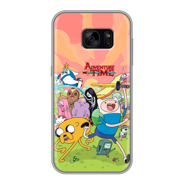 Силиконовый чехол на Samsung Galaxy S7 Edge с принтом Adventure time Время приключений Силиконовый чехол на Samsung Galaxy S7 Edge с принтом Adventure time Время приключений