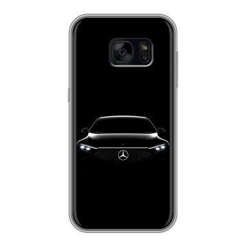 Силиконовый чехол на Samsung Galaxy S7 Edge с принтом Mercedes Мерседес Силиконовый чехол на Samsung Galaxy S7 Edge с принтом Mercedes Мерседес