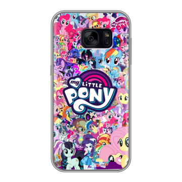 Силиконовый чехол на Samsung Galaxy S7 Edge с принтом My little pony Дружба чудо Силиконовый чехол на Samsung Galaxy S7 Edge с принтом My little pony Дружба чудо