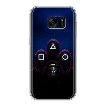 Силиконовый чехол на Samsung Galaxy S7 Edge с принтом Игра Кальмара Силиконовый чехол на Samsung Galaxy S7 Edge с принтом Игра Кальмара