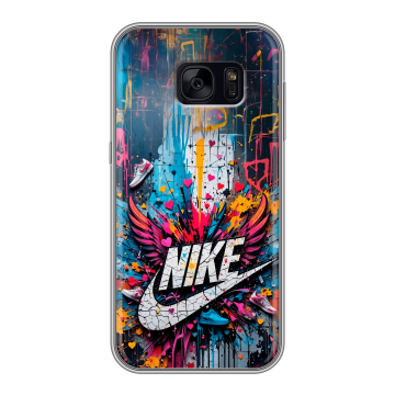 Силиконовый чехол на Samsung Galaxy S7 Edge с принтом Nike Найк Силиконовый чехол на Samsung Galaxy S7 Edge с принтом Nike Найк