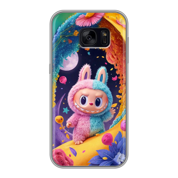 Силиконовый чехол на Samsung Galaxy S7 Edge с принтом Labubu Лабубу Силиконовый чехол на Samsung Galaxy S7 Edge с принтом Labubu Лабубу