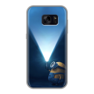 Силиконовый чехол на Samsung Galaxy S7 Edge с принтом Миньоны Силиконовый чехол на Samsung Galaxy S7 Edge с принтом Миньоны