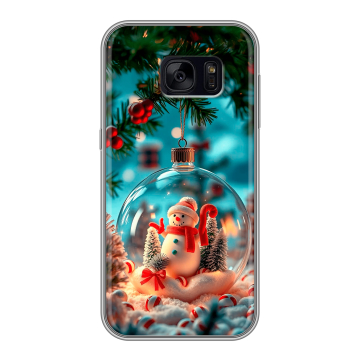 Силиконовый чехол на Samsung Galaxy S7 Edge с принтом Новый год Силиконовый чехол на Samsung Galaxy S7 Edge с принтом Новый год