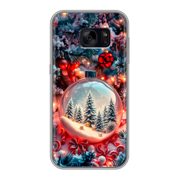 Силиконовый чехол на Samsung Galaxy S7 Edge с принтом Новый год Силиконовый чехол на Samsung Galaxy S7 Edge с принтом Новый год