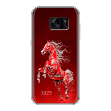 Силиконовый чехол на Samsung Galaxy S7 Edge с принтом Новый год Силиконовый чехол на Samsung Galaxy S7 Edge с принтом Новый год