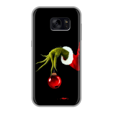 Силиконовый чехол на Samsung Galaxy S7 Edge с принтом Новый год Гринч Силиконовый чехол на Samsung Galaxy S7 Edge с принтом Новый год Гринч