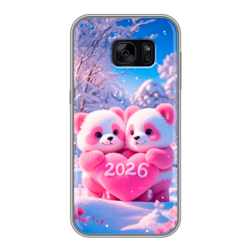 Силиконовый чехол на Samsung Galaxy S7 Edge с принтом Новый год Силиконовый чехол на Samsung Galaxy S7 Edge с принтом Новый год