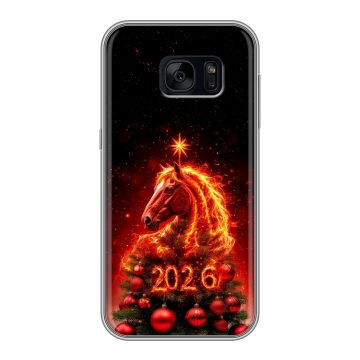 Силиконовый чехол на Samsung Galaxy S7 Edge с принтом Новый год Силиконовый чехол на Samsung Galaxy S7 Edge с принтом Новый год