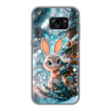 Силиконовый чехол на Samsung Galaxy S7 Edge с принтом Новый год Силиконовый чехол на Samsung Galaxy S7 Edge с принтом Новый год