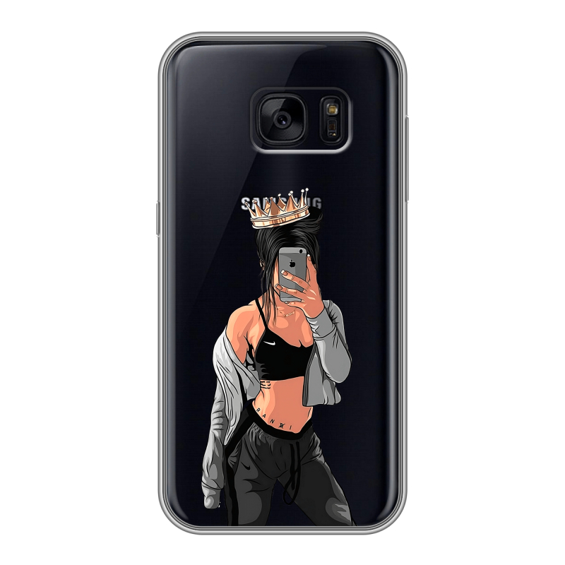 Силиконовый чехол на Samsung Galaxy S7 Edge с принтом Женские принты Силиконовый чехол на Samsung Galaxy S7 Edge с принтом Женские принты
