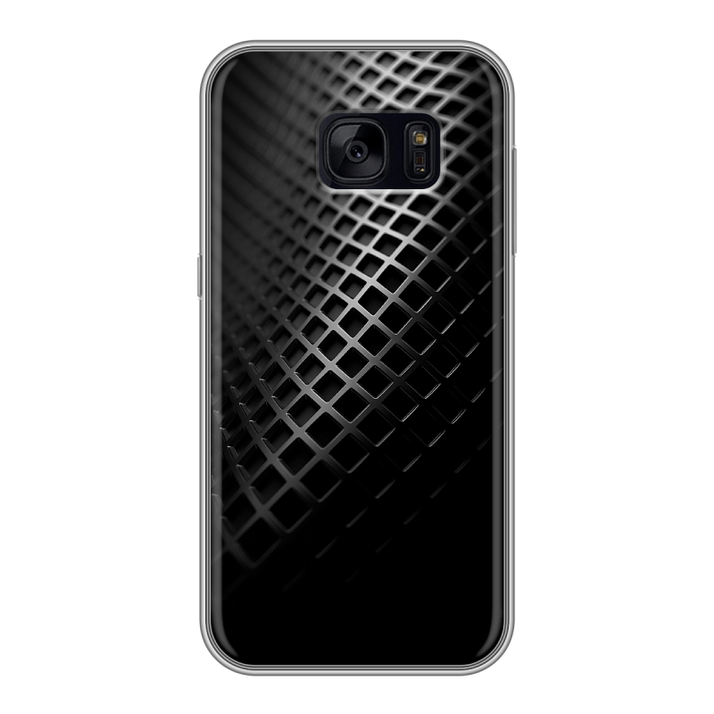 Силиконовый чехол на Samsung Galaxy S7 Edge с принтом Текстура металла Силиконовый чехол на Samsung Galaxy S7 Edge с принтом Текстура металла