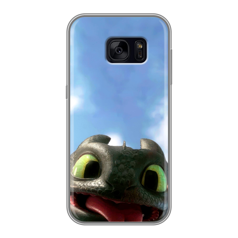 Силиконовый чехол на Samsung Galaxy S7 Edge с принтом Как приручить дракона Силиконовый чехол на Samsung Galaxy S7 Edge с принтом Как приручить дракона