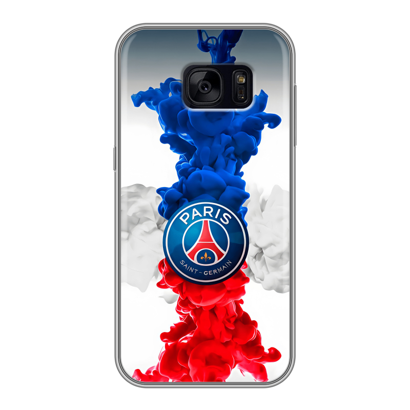 Силиконовый чехол на Samsung Galaxy S7 Edge с принтом PSG ПСЖ Силиконовый чехол на Samsung Galaxy S7 Edge с принтом PSG ПСЖ