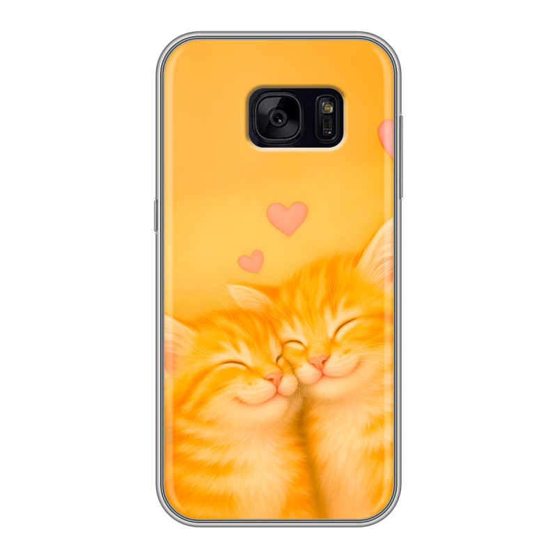 Силиконовый чехол на Samsung Galaxy S7 Edge с принтом Милые котята Силиконовый чехол на Samsung Galaxy S7 Edge с принтом Милые котята