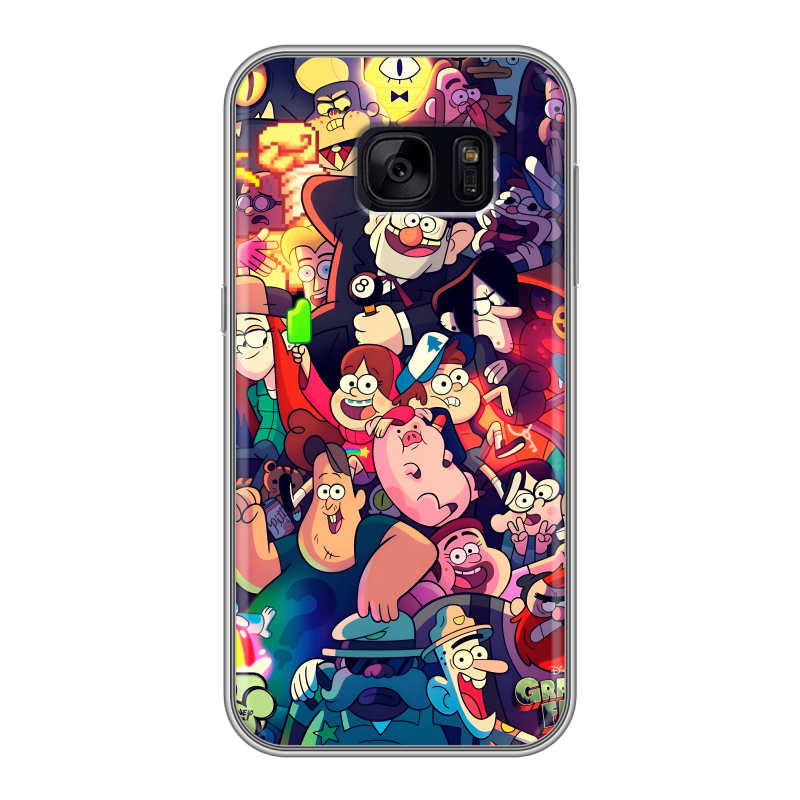 Силиконовый чехол на Samsung Galaxy S7 Edge с принтом Gravity Falls Гравити Фолз Силиконовый чехол на Samsung Galaxy S7 Edge с принтом Gravity Falls Гравити Фолз