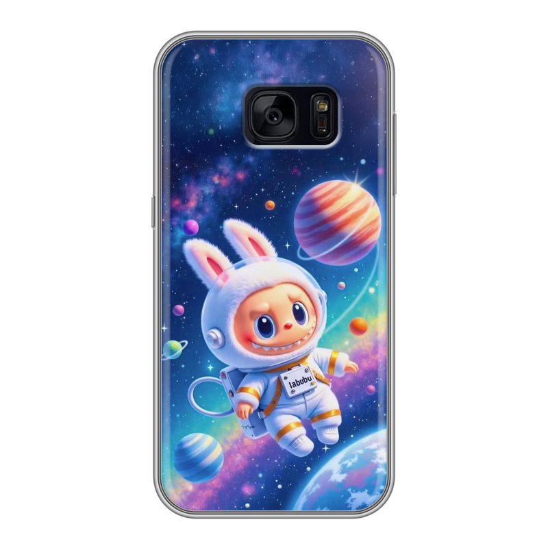 Силиконовый чехол на Samsung Galaxy S7 Edge с принтом Labubu Лабубу Силиконовый чехол на Samsung Galaxy S7 Edge с принтом Labubu Лабубу