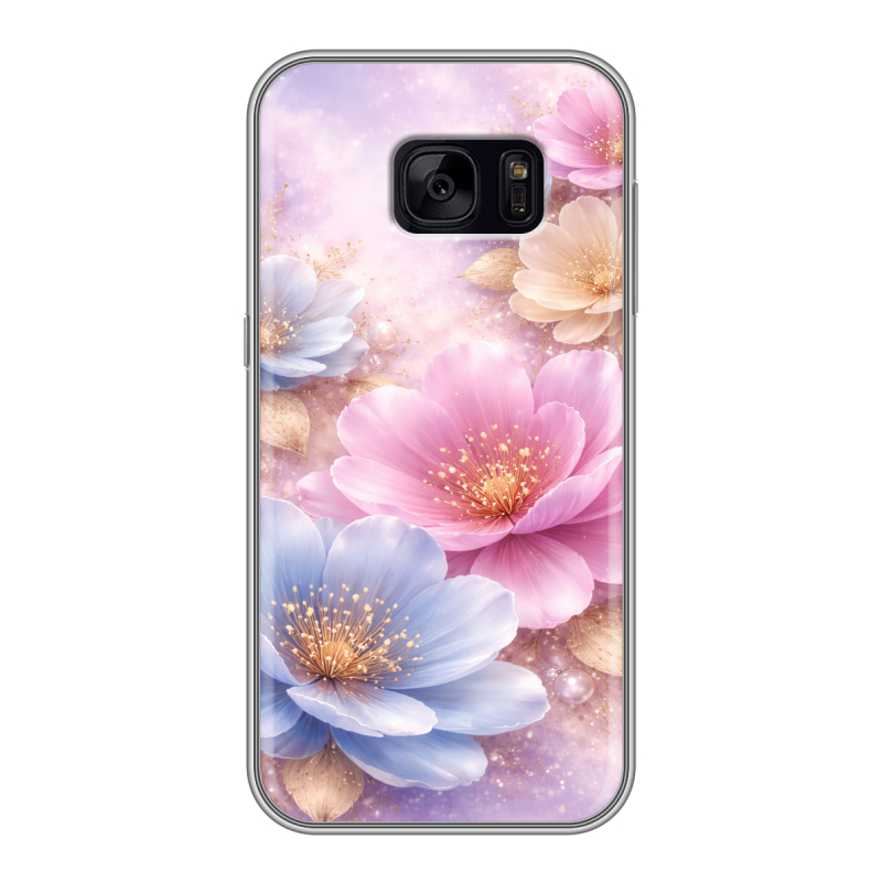 Силиконовый чехол на Samsung Galaxy S7 Edge с принтом женский Силиконовый чехол на Samsung Galaxy S7 Edge с принтом женский