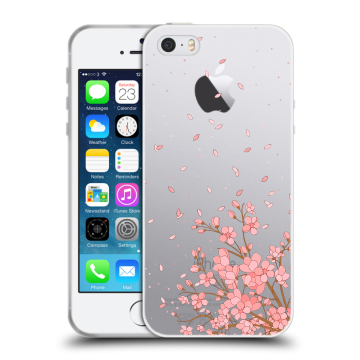 Пластиковый чехол на Iphone SE с принтом Ветка сакуры Пластиковый чехол на Iphone SE с принтом Ветка сакуры