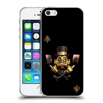 Пластиковый чехол на Iphone SE с принтом Золотой скрудж макдак Пластиковый чехол на Iphone SE с принтом Золотой скрудж макдак