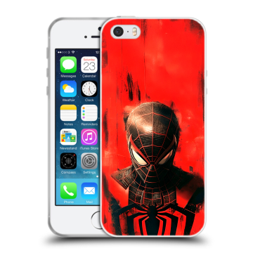 Пластиковый чехол на Iphone SE с принтом человек паук spiderman Пластиковый чехол на Iphone SE с принтом человек паук spiderman